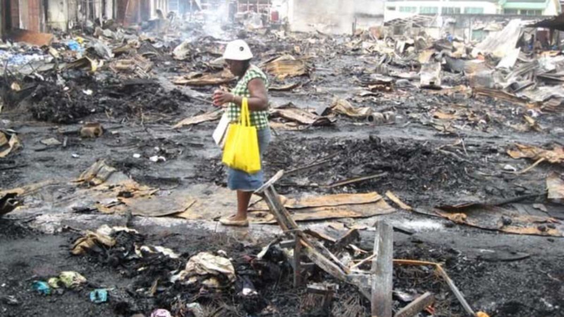 Incendie à Thiès/Médina Fall (Dioutiba) : Des Marchandises de Plusieurs Millions de FCFA Détruites