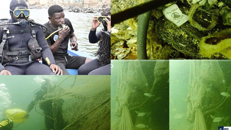 La pollution des fonds marins de l'île de Gorée par les déchets ménagers