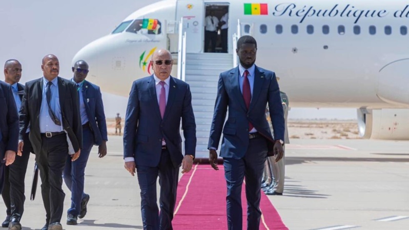 Le Président Bassirou Diomaye Faye à Nouakchott pour l'Investiture de Mohamed Ould Ghazouani