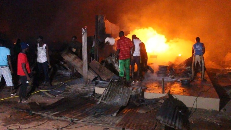 Incendie dévastateur au Marché central de Thiès : plus de 200 points de vente détruits