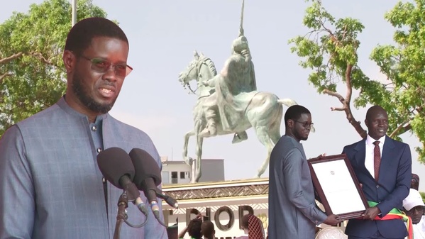 Monument Lat Dior : Le Président de la République Bassirou Diomaye Faye Magnifie l’Héritage du Résistant