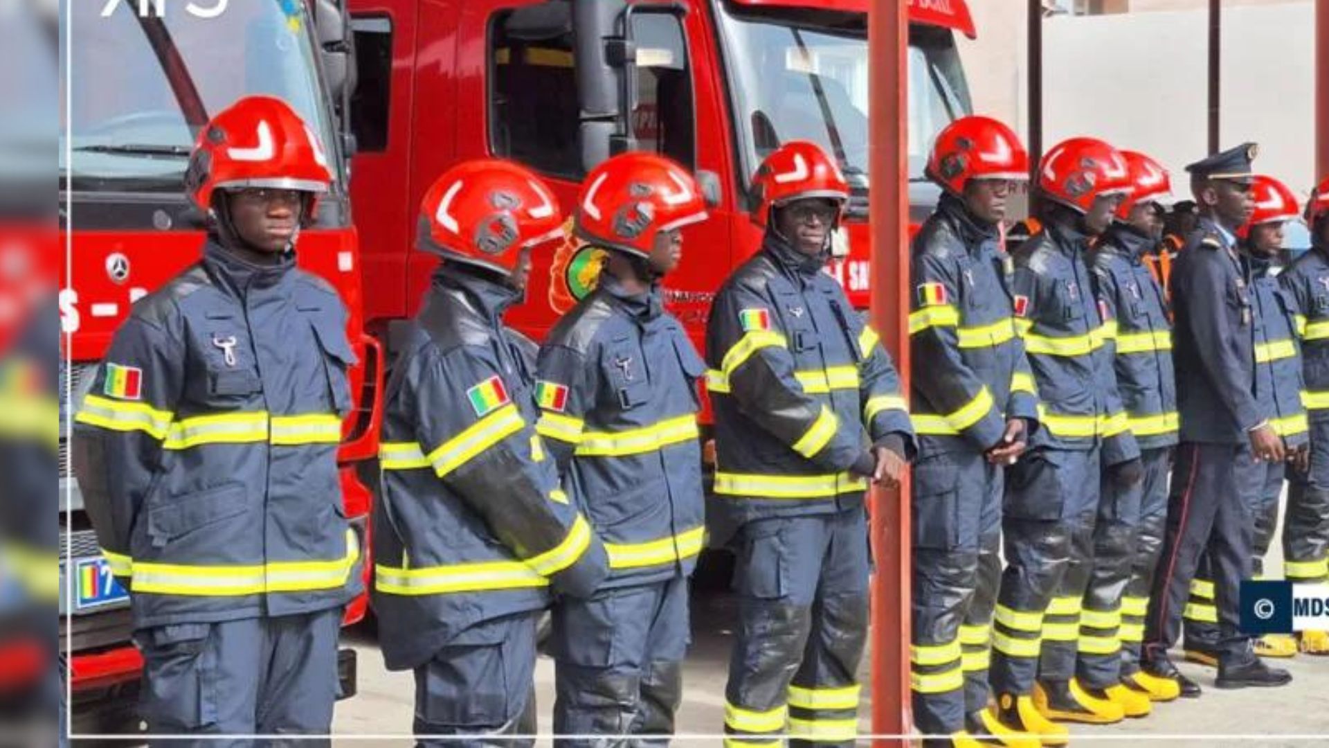 Inauguration du Centre de Secours et d'Incendie de Keur-Massar par Jean Baptiste Tine