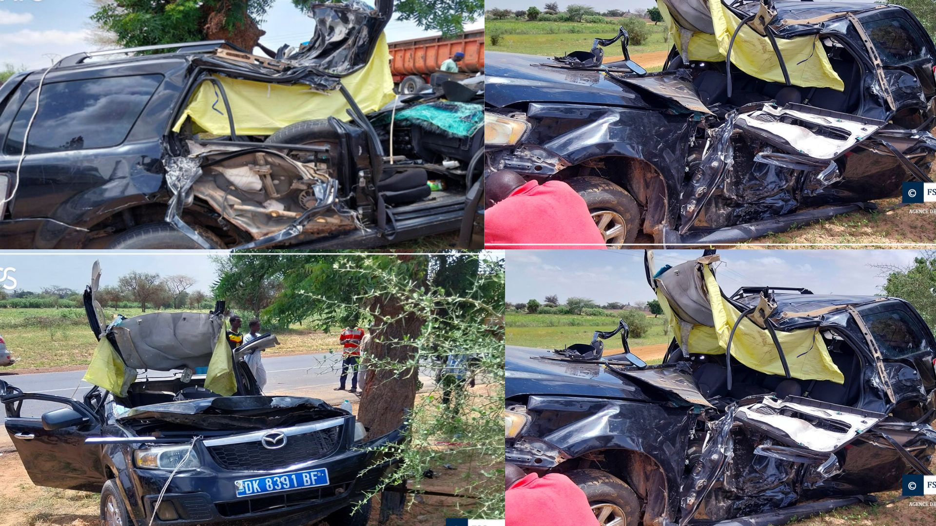 Accident mortel à Kébémer : un jeune conducteur perd la vie et cinq personnes blessées