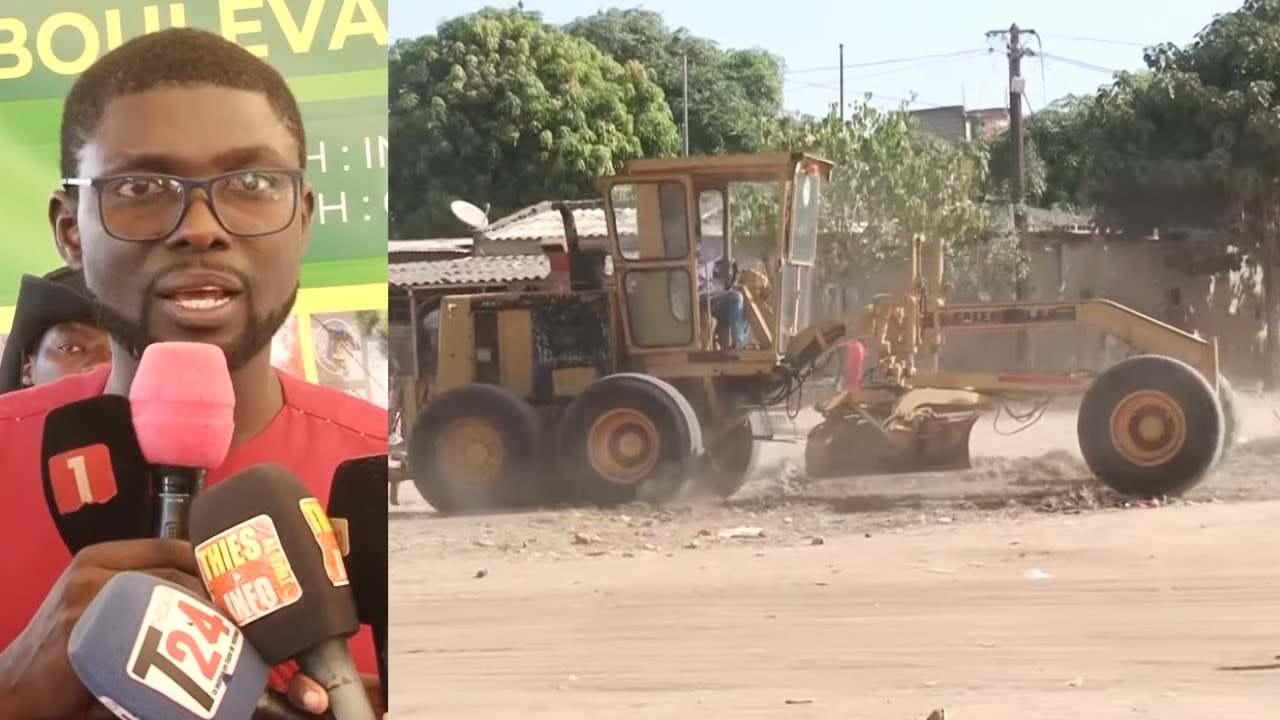 Lancement des Travaux du Boulevard Barthimée à Thiès Ouest par le Maire Mamadou Djité