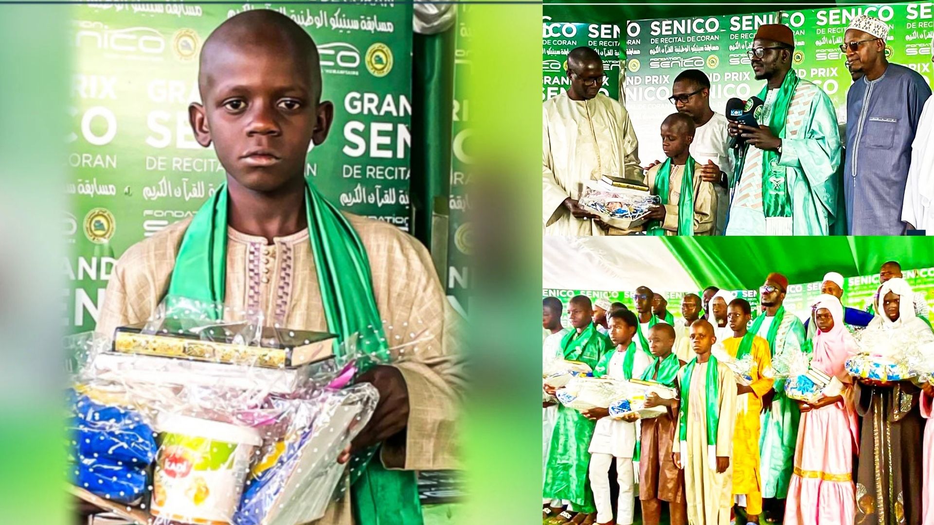 Matar Seck Sacré Champion du Concours Régional de Récital du Coran à Louga