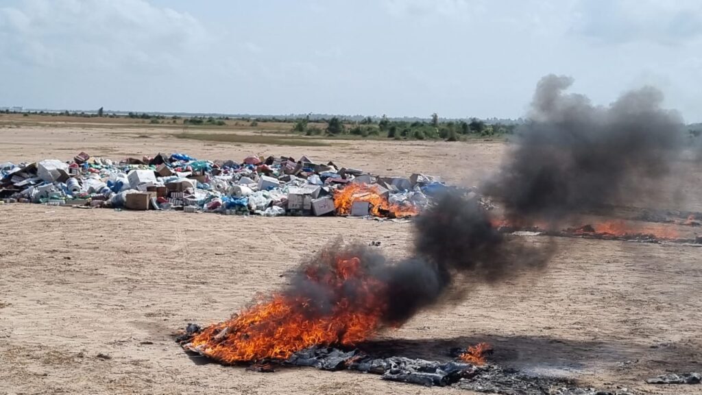 Sénégal : Incinération d’une importante saisie de cocaïne par les douanes à Rufisque