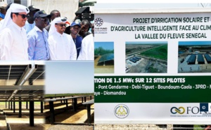 Inauguration de la Centrale Solaire d'Irrigation à Pont Gendarme par Mabouba Diagne