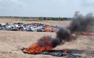 Sénégal : Incinération d’une importante saisie de cocaïne par les douanes à Rufisque