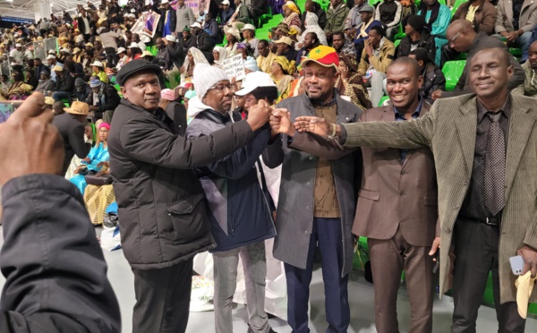 Mega Meeting de la DIASPORA sénégalaise de France pour l'investiture du candidat Amadou BA, avec la forte mobilisation du Collectif des Mécontents...