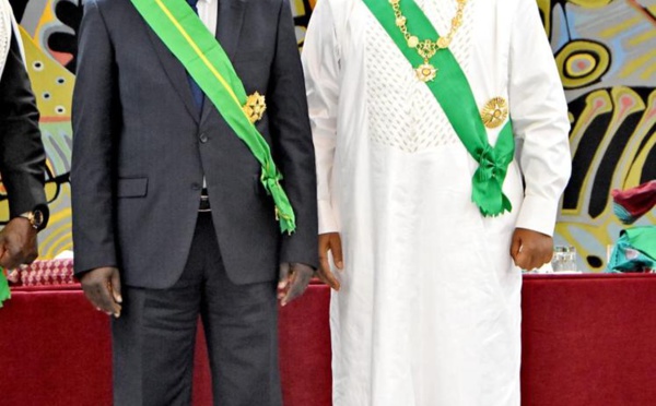 ​Décoration de Ibrahima Macodou Fall à la Dignité de Grand Croix dans l’Ordre du Mérite.