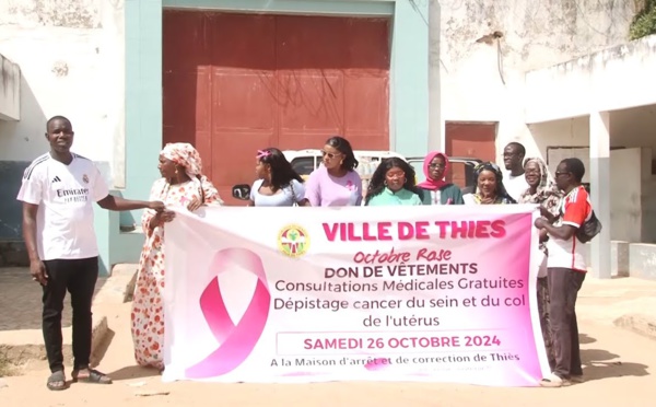 Octobre Rose: La mairie de Thiès ville soutient les femmes détenues à la MAC de Thiès