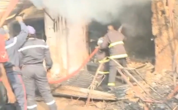 Thiès : Le Marché Central frappé par un incendie dévastateur