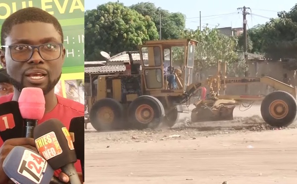 Lancement des Travaux du Boulevard Barthimée à Thiès Ouest par le Maire Mamadou Djité