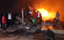 Incendie dévastateur au marché central de Mbour : cinq magasins consumés par les flammes